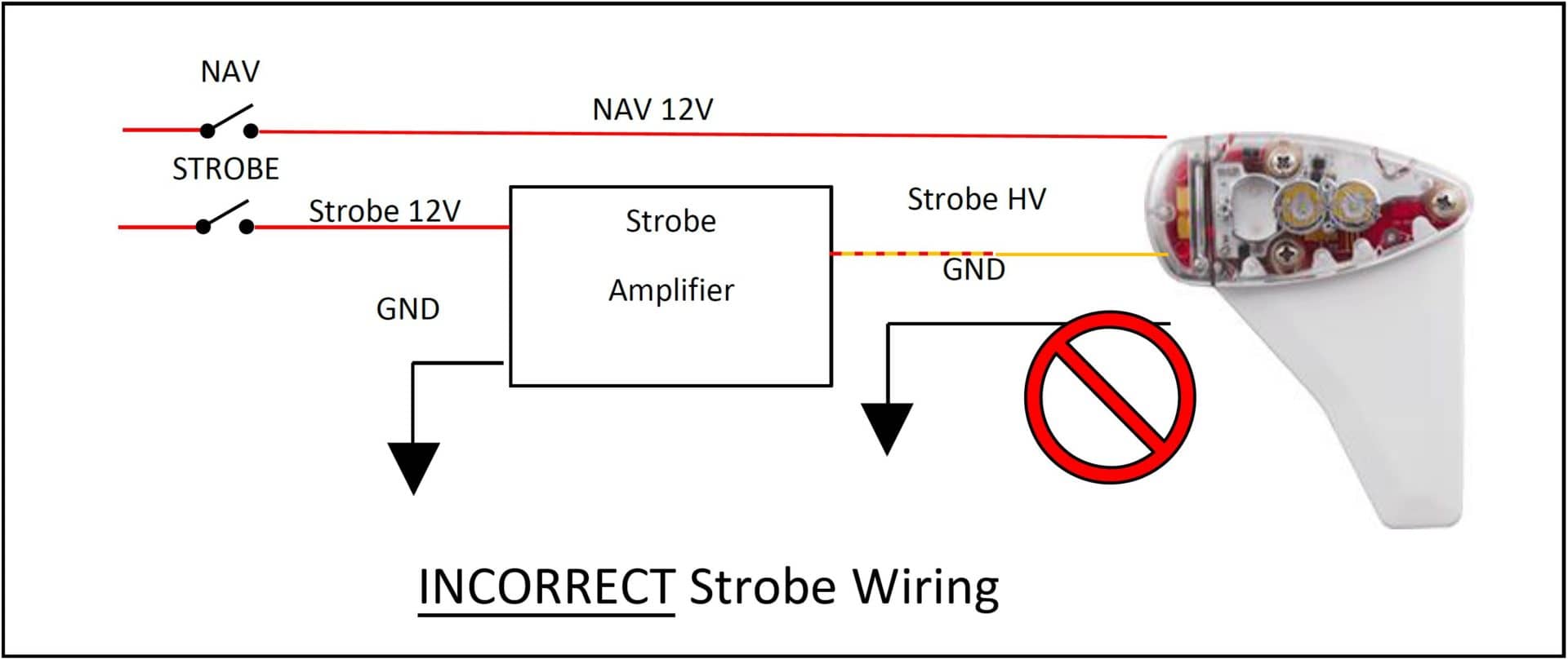 INCORRECT Strobe Wiring